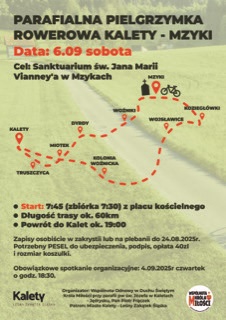 plakat pielgrzymka rowerowa 2025